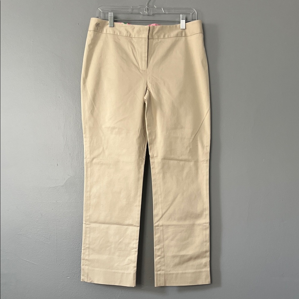 Lilly Pulitzer Tan Straight Leg Pants